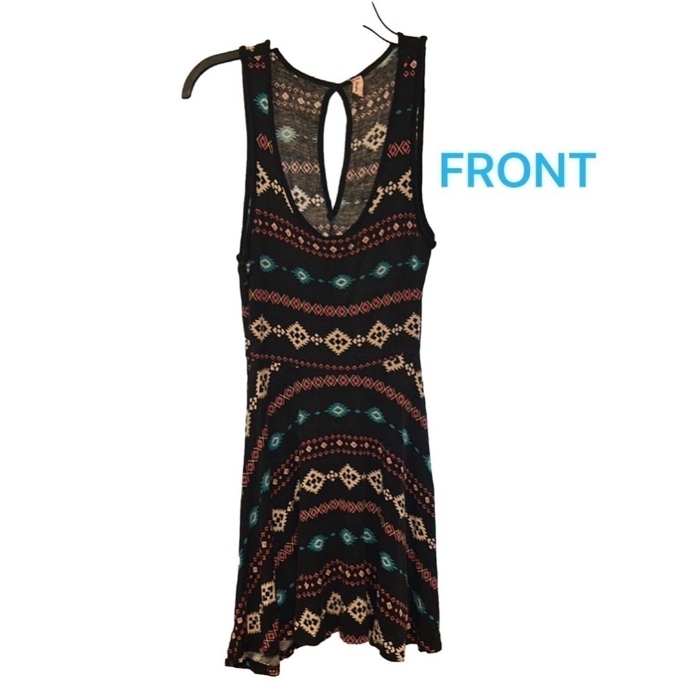 Banana Lemon Aztec Style Dress - Picture 2 of 8